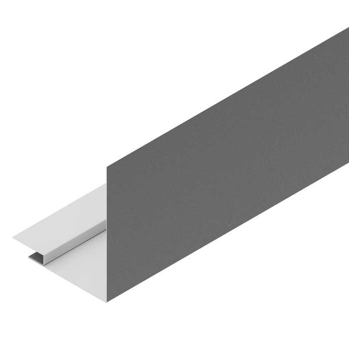 Профиль для оконных и дверных проёмов Аквасистем 50/100 Polyester 0,6mm (0,63mm с покрытием) Zn275 Маренго матовый (RR 23)